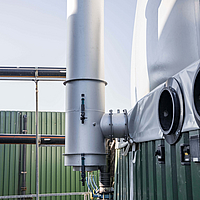 Cogatec double membrane gasholder Overpressure and underpressure protection of the double membrane gas storage tank