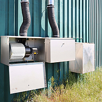 Supporting air fan of the Cogatec double membrane roof Support air fan, Cogatec double membrane roof